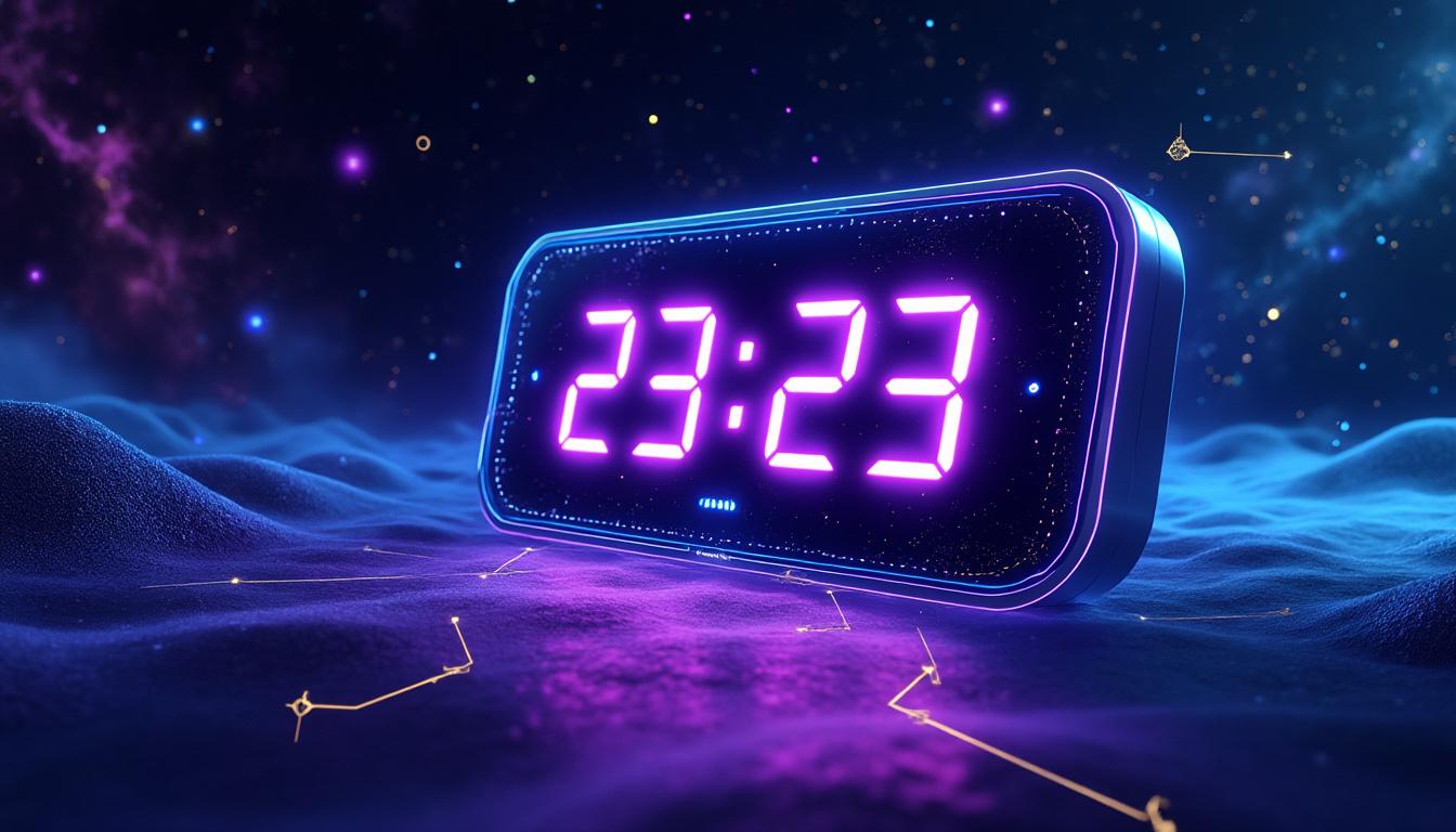 découvrez la signification et l'interprétation de l'heure miroir 23h23, un moment spécial chargé de messages symboliques et de synchronicités à ne pas manquer.