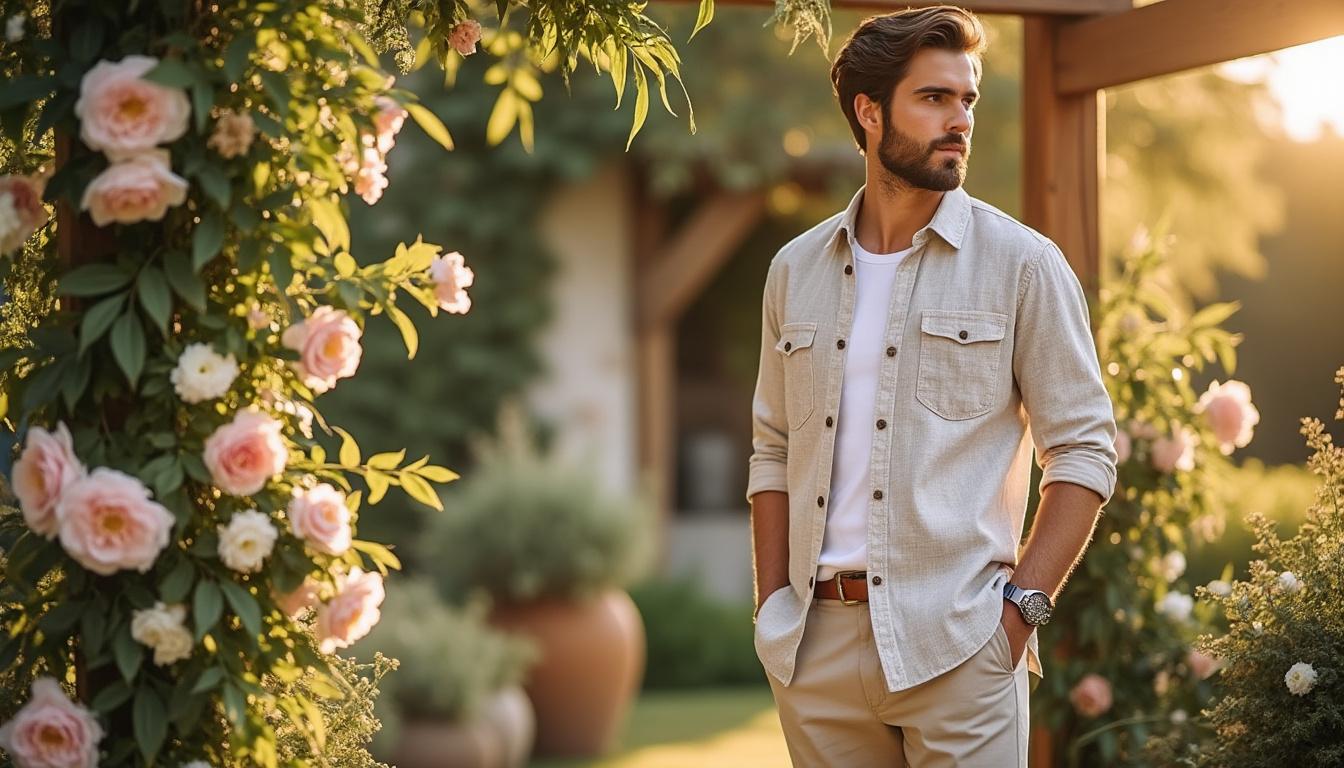 découvrez comment bien s'habiller pour un mariage en tant qu'homme sans porter de costume, avec des idées élégantes et décontractées pour un style chic et confortable.